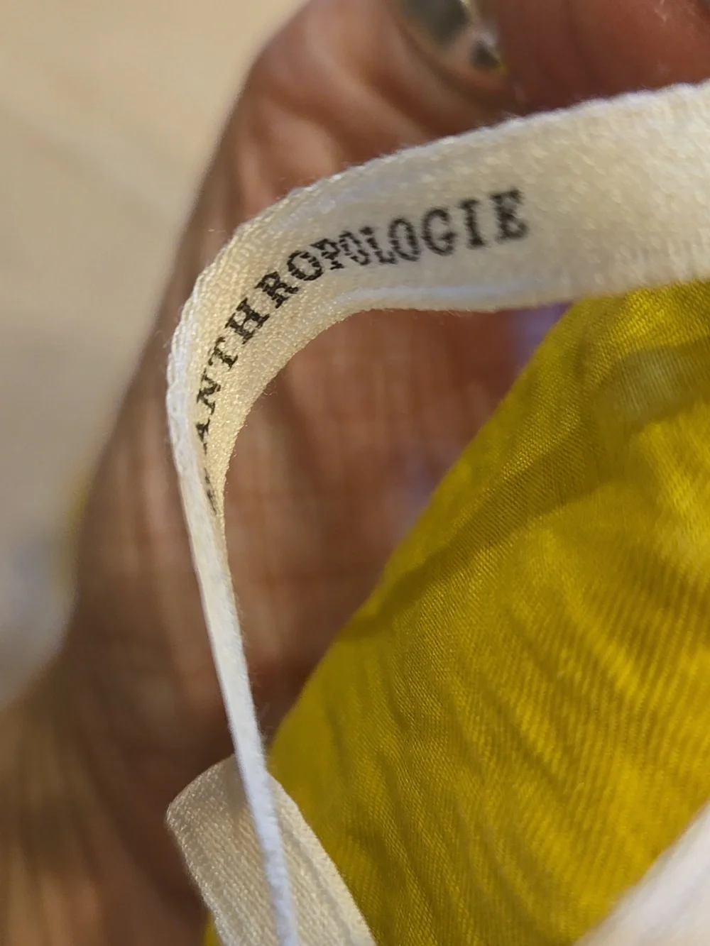 Anthropologie Yellow "The Dylan" Collared Halter Open Back Sleeveless Top - Picture 12 of 15